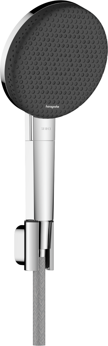 HANSGROHE Raindance Alive Select S Sada se sprchovým držákem 125 3jet EcoSmart s textilní hadicí Designflex 160 cm #24611000 - chrom
