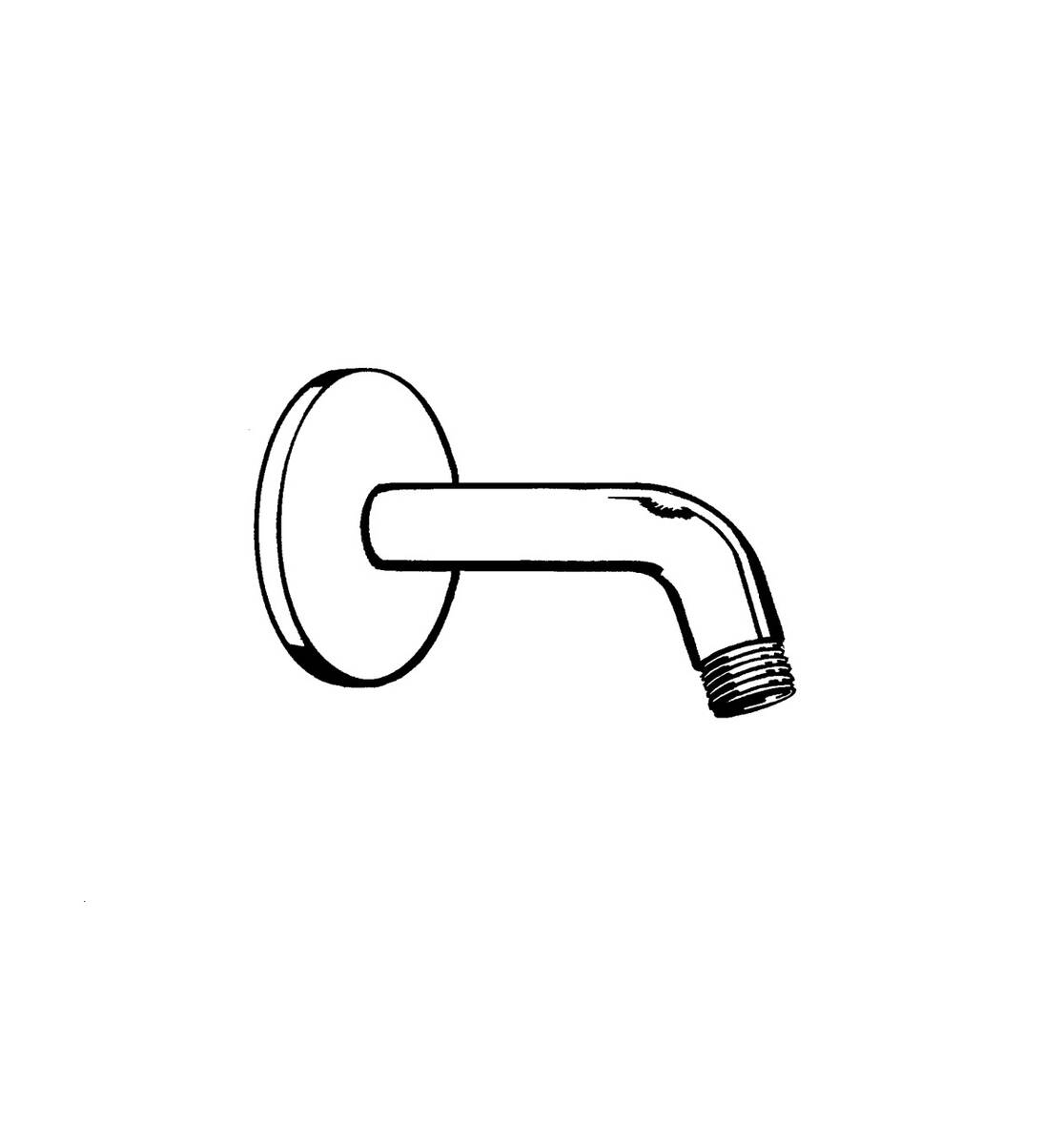 HANSGROHE Sprchové rameno 230 mm #27412950 - kartáčovaná mosaz