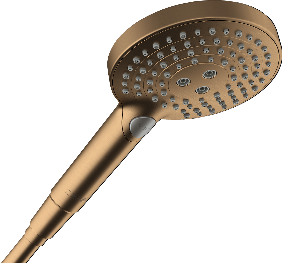 HANSGROHE Raindance Select S Ruční sprcha 120 3jet PowderRain EcoSmart #26515140 - kartáčovaný bronz