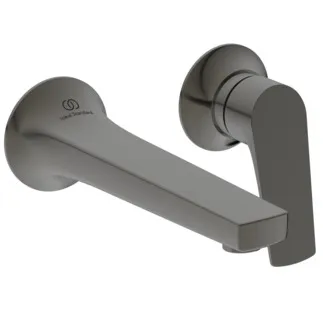IDEAL STANDARD LDV - Nástěnná umyvadlová baterie 172x176x109 mm, svislá vzdálenost od středu výtoku 160 mm, magneticky šedá, nutná sada 1 (A1313), 3,8 l/min (3 bar), bez výsuvného odpadu - perlátor, FirmaFlow, PVD technologie #BD956A5 - Magnetic Grey