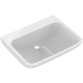 IDEAL STANDARD CONTOUR 21+ - Umyvadlo 600x480x175 mm v bílé lesklé barvě, bez otvoru pro baterii, bez přepadu - SmartGuard+ #E1726HY - White (SmartGuard)