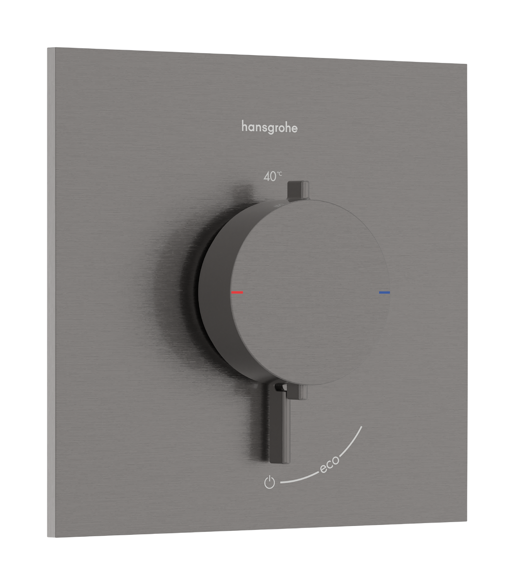 HANSGROHE Ecostat Comfort E Termostat pod omítku pro 1 spotřebič #33710340 - kartáčovaný černý chrom