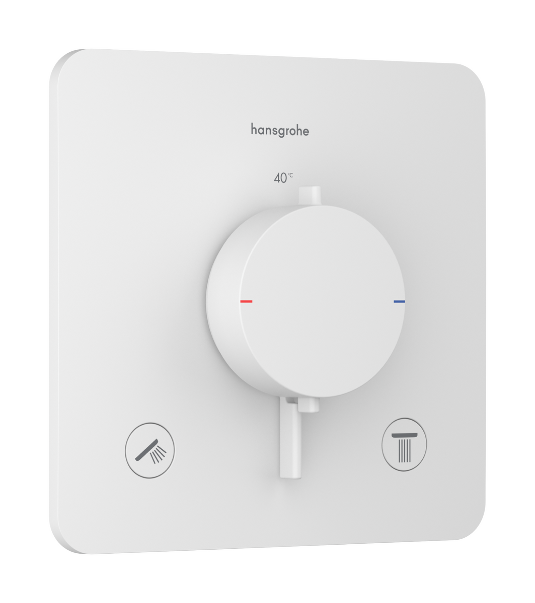 HANSGROHE Ecostat Comfort Q Termostat pod omítku pro 2 spotřebiče #33713700 - matná bílá