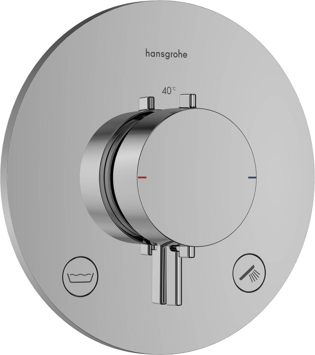 HANSGROHE Ecostat Comfort S termostat pro 2 spotřebiče #33718000 - chrom