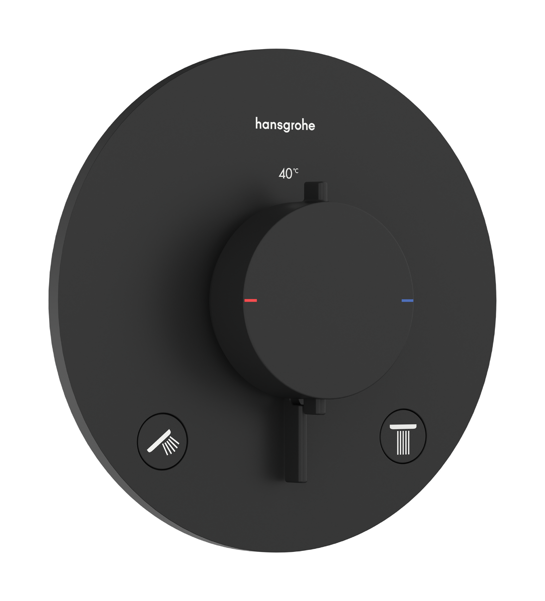 HANSGROHE Ecostat Comfort S Termostat pod omítku pro 2 spotřebiče #33715670 - matná černá