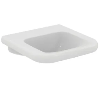 IDEAL STANDARD CONTOUR 21+ - Umyvadlo 550x545x195 mm v bílé lesklé barvě, bez otvoru pro baterii, bez přepadu - SmartGuard+ #E3612HY - White (SmartGuard)