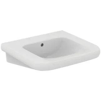 IDEAL STANDARD CONTOUR 21+ - Umyvadlo 600x555x175 mm v bílé lesklé barvě, bez otvoru pro baterii, s přepadem - SmartGuard+ #E3618HY - White (SmartGuard)