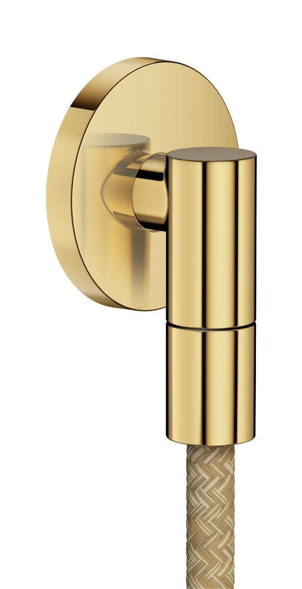 HANSGROHE AXOR Nástěnná zásuvka Jemné nástěnné připojení kulaté #36737990 - Polished Gold Optic