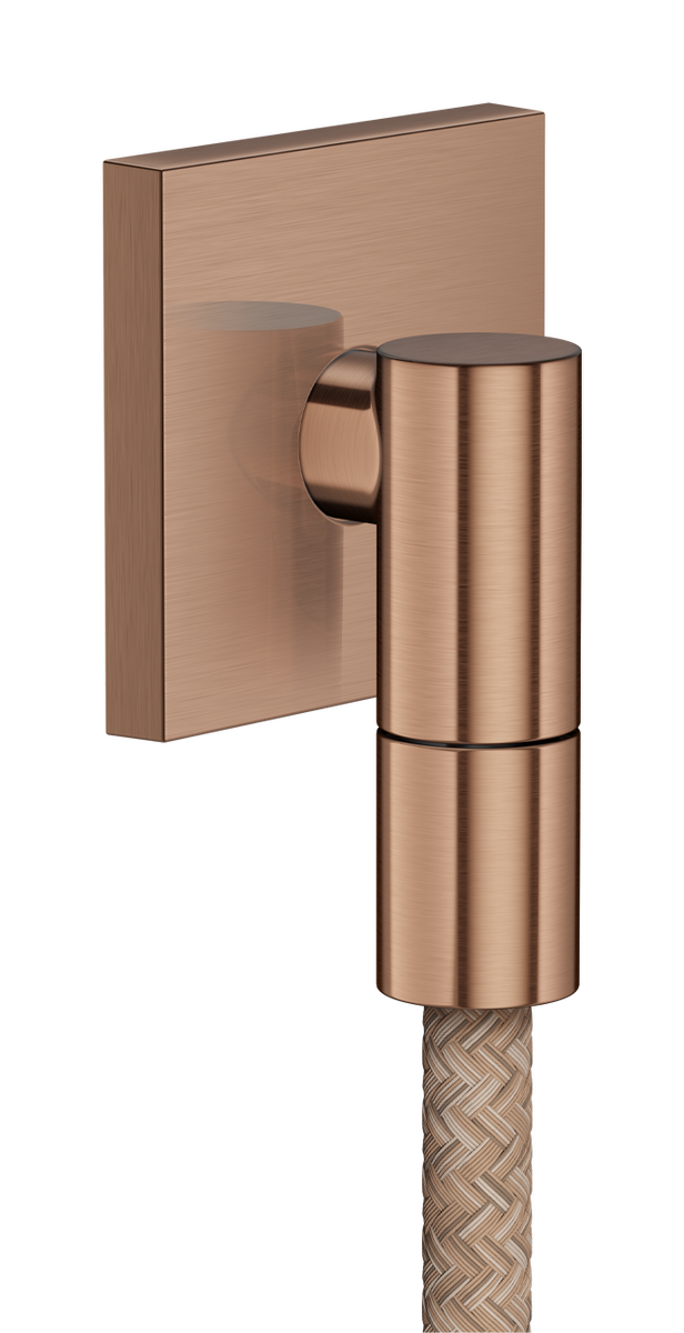 HANSGROHE AXOR Nástěnná zásuvka Jemná nástěnná přípojka hranatá #36738310 - Brushed Red Gold