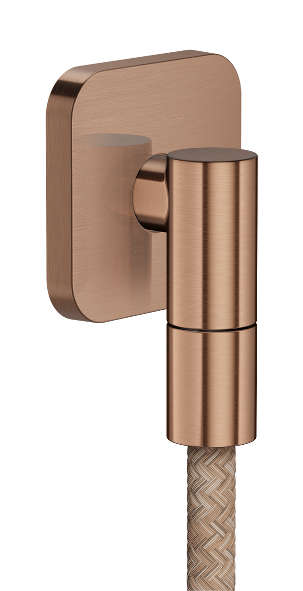 HANSGROHE AXOR Nástěnná zásuvka Jemná nástěnná přípojka softsquare #36739310 - Brushed Red Gold