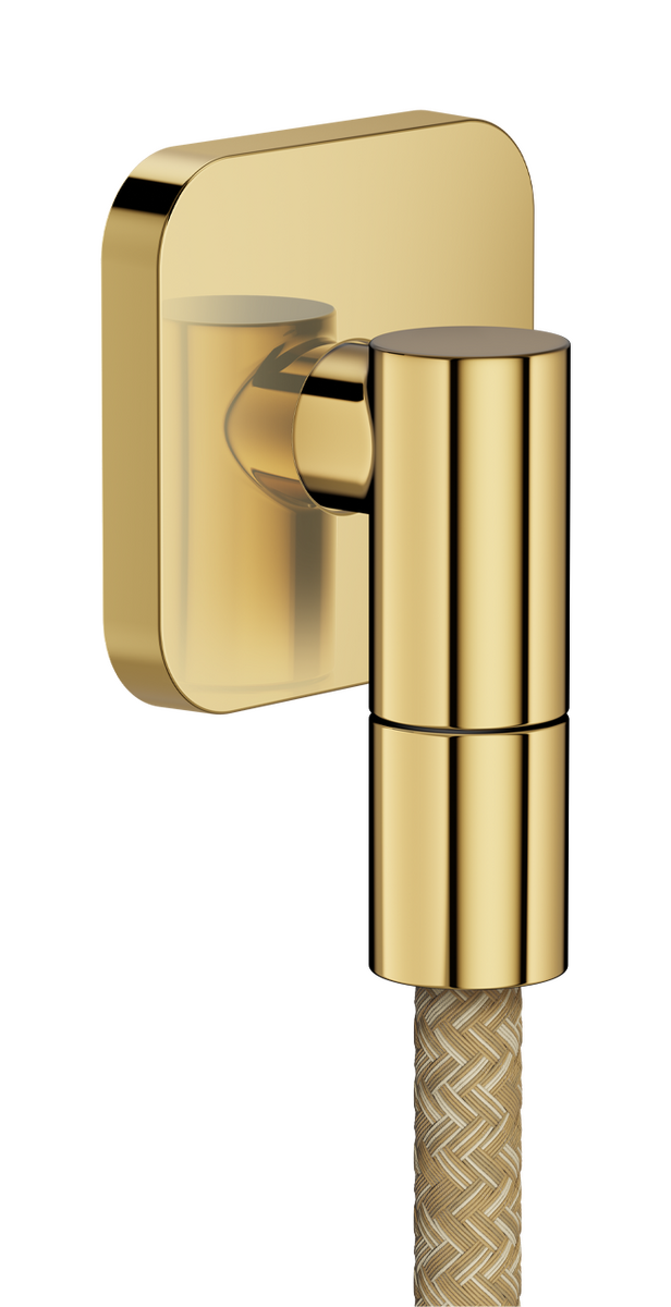HANSGROHE AXOR Nástěnná zásuvka Jemná nástěnná přípojka softsquare #36739990 - Polished Gold Optic