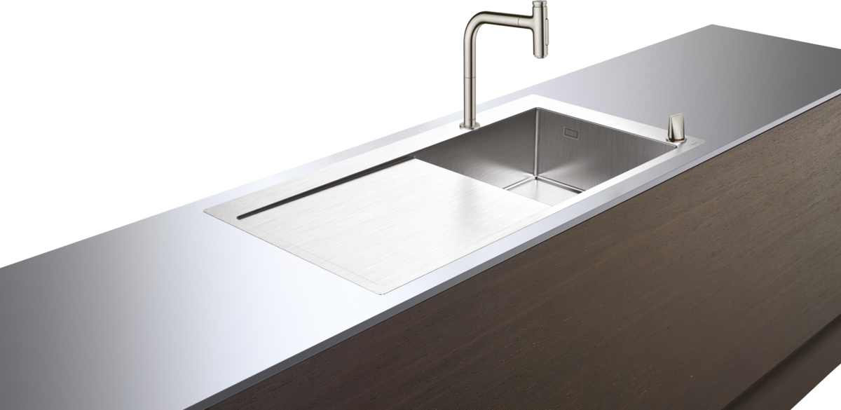HANSGROHE C71 C71-F450-07 Dřez kombinovaný 450 Select s odkapávačem vlevo #43205800