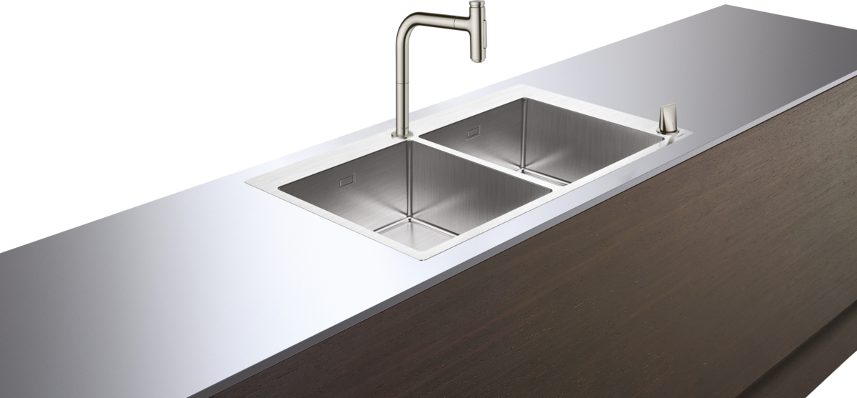 HANSGROHE C71 C71-F765-10 Dřez kombinovaný 370/370 Select #43203800