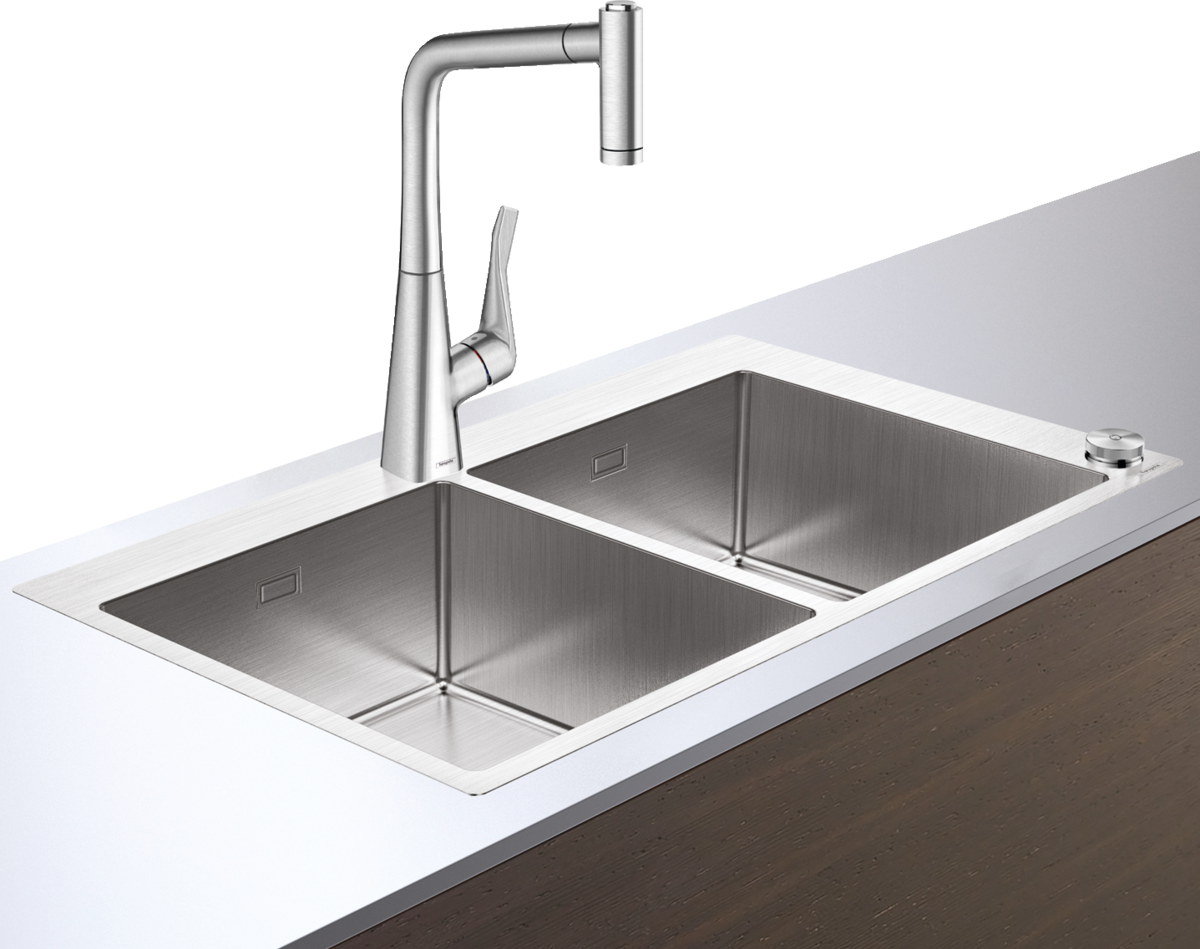 HANSGROHE C71 C71-F765-05 Dřez kombinovaný 370/370 Select #43211800