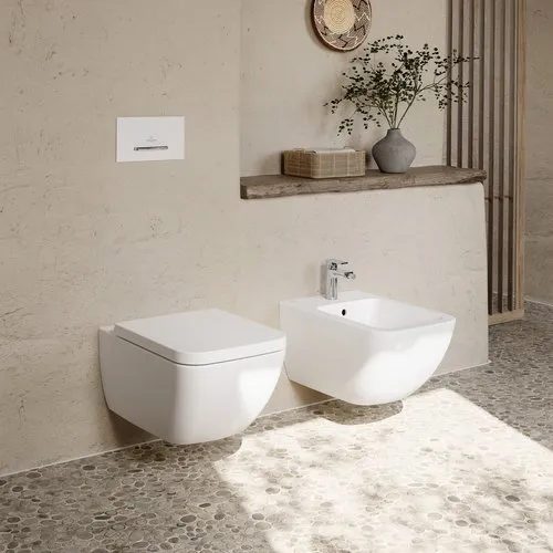 Bild von VILLEROY BOCH Venticello Tiefspül-WC spülrandlos, wandhängend, mit DirectFlush, Weiß Alpin #4611R001