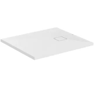 IDEAL STANDARD ULTRA FLAT EVO - Obdélníková sprchová vanička 900x800x35 mm v bílém saténovém provedení, bez výsuvného odpadu - antibakteriální, protiskluzový povrch, bezbariérová, podle DIN 18040, možnost řezání na míru, výška 35/36 mm. #T5444FO