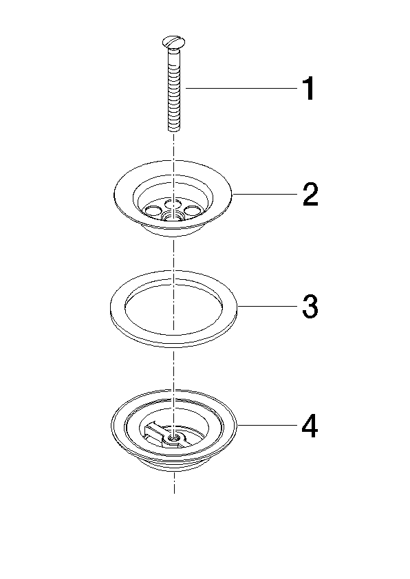 DORNBRACHT Sítkový ventil 1 1/4" - tmavě platinový kartáčovaný #10100970-99