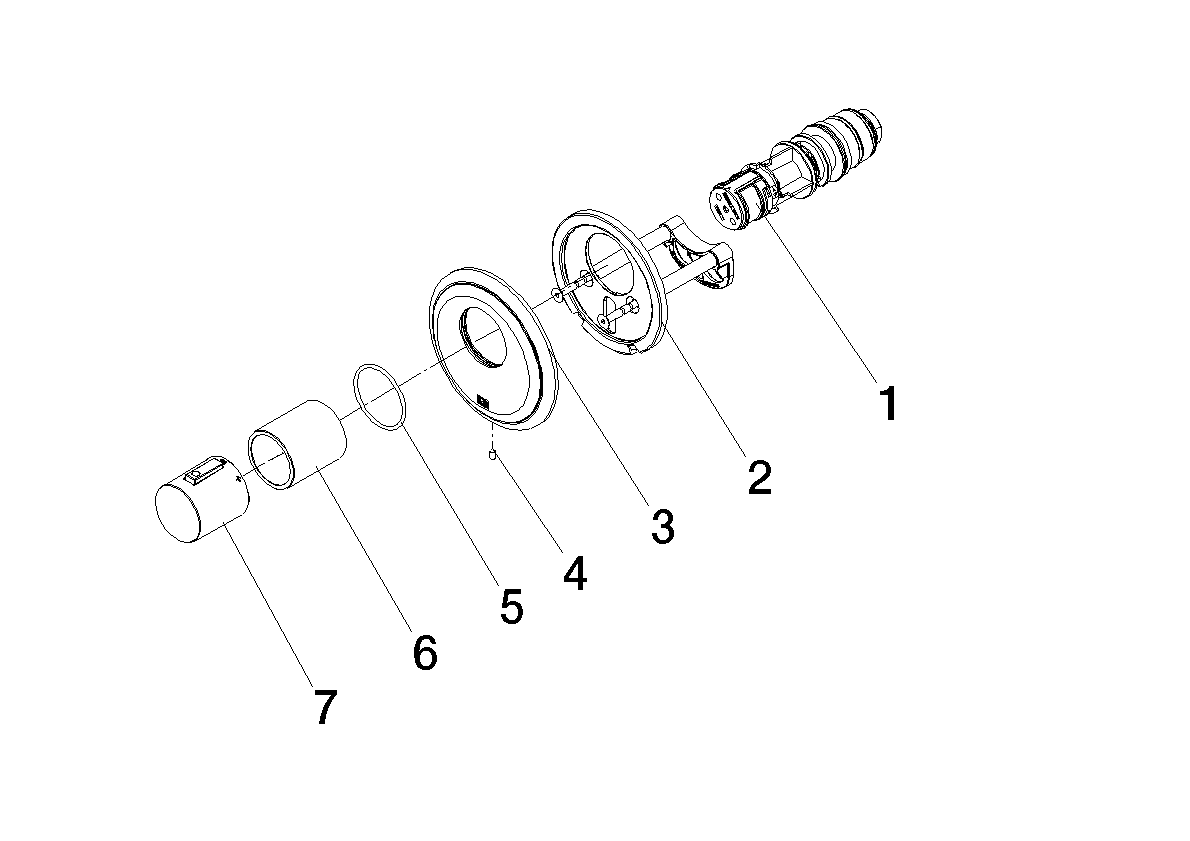 DORNBRACHT MADISON xTOOL termostat pod omítku bez regulace hlasitosti 3/4" - chrom #36503977-00