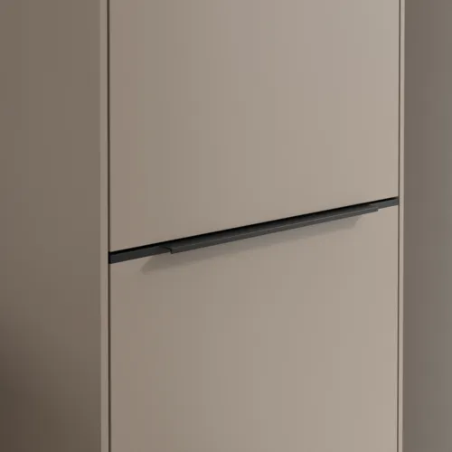 VILLEROY BOCH Spížní skříň Subway 3.0, 1 dveře, 1 výklop na prádlo, 450 x 1710 x 362 mm, Taupe / Taupe #C59301VM, obrázek 7