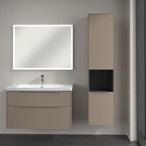VILLEROY BOCH Subway 3.0 Vysoká skříň, 2 dveře, 400 x 1710 x 362 mm, taupe / taupe #C58900VM, obrázek 4