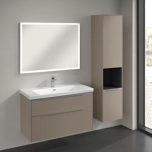 VILLEROY BOCH Subway 3.0 Vysoká skříň, 2 dveře, 400 x 1710 x 362 mm, taupe / taupe #C58900VM, obrázek 3