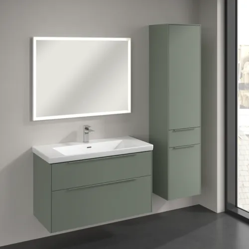 VILLEROY BOCH Subway 3.0 Vysoká skříň, 2 dveře, 1 zásuvka, 400 x 1710 x 362 mm, jemně zelená #C59102AF, obrázek 3
