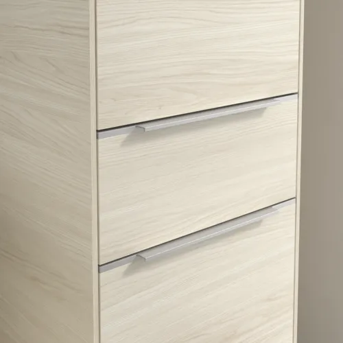 VILLEROY BOCH Subway 3.0 Vysoká skříňka, 2 dveře, 1 zásuvka, 400 x 1710 x 362 mm, bílý dub #C59100AA, obrázek 7