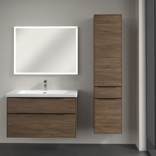 VILLEROY BOCH Subway 3.0 Vysoká skříňka, 2 dveře, 1 zásuvka, 400 x 1710 x 362 mm, Arizona Oak / Arizona Oak #C59101VH, obrázek 4