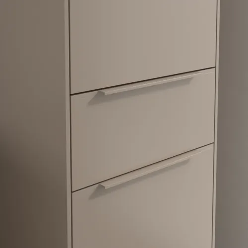 VILLEROY BOCH Subway 3.0 Vysoká skříňka, 2 dveře, 1 zásuvka, 400 x 1710 x 362 mm, taupe / taupe #C59102VM, obrázek 7