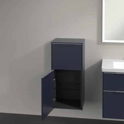 VILLEROY BOCH Subway 3.0 Boční skříňka, 1 zásuvka, 1 dvířka, 400 x 860 x 362 mm, Marine Blue / Marine Blue #C59400VQ, obrázek 5