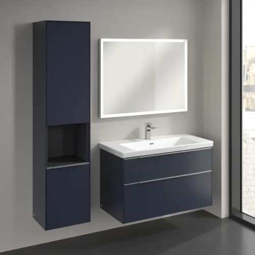 VILLEROY BOCH Subway 3.0 Vysoká skříň, 2 dveře, 400 x 1710 x 362 mm, Marine Blue / Marine Blue #C58800VQ, obrázek 3
