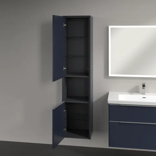 VILLEROY BOCH Subway 3.0 Vysoká skříň, 2 dveře, 400 x 1710 x 362 mm, Marine Blue / Marine Blue #C58800VQ, obrázek 5