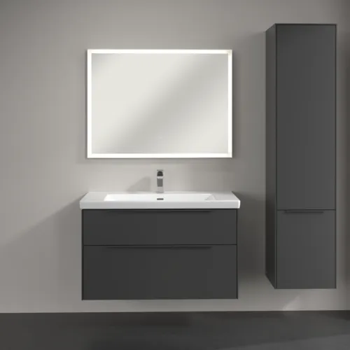 VILLEROY BOCH Subway 3.0 Vysoká skříň, 2 dveře, 400 x 1710 x 362 mm, Grafitová / Grafitová #C58702VR, obrázek 4