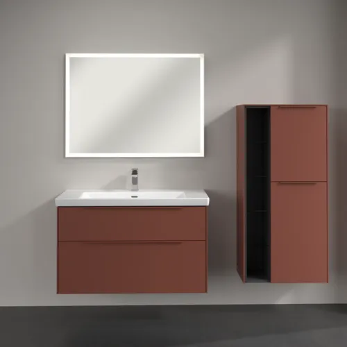 VILLEROY BOCH Středová skříňka Subway 3.0, 2 dveře, 574 x 1200 x 362 mm, vínově červená #C59902AH, obrázek 4