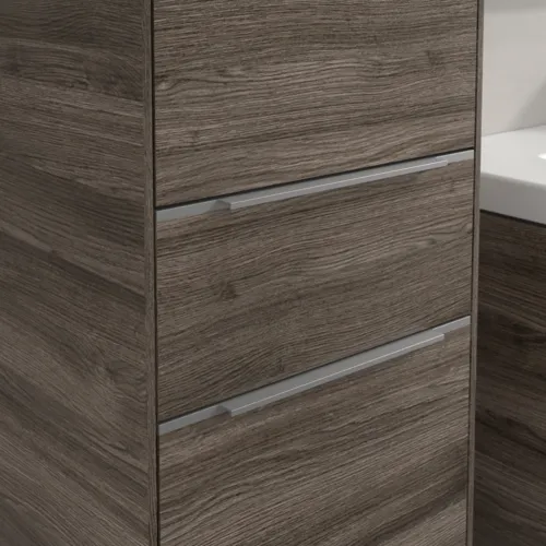 VILLEROY BOCH Subway 3.0 Vysoká skříňka, 2 dveře, 1 zásuvka, 400 x 1710 x 362 mm, Kamenný dub / Kamenný dub #C59000RK, obrázek 7