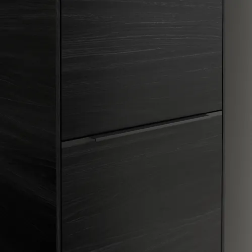 VILLEROY BOCH Spížní skříň Subway 3.0, 1 dveře, 1 výklop na prádlo, 450 x 1710 x 362 mm, černý dub #C59301AB, obrázek 7