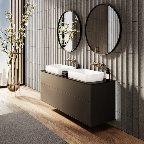 VILLEROY BOCH Umyvadlo na desku Finion, 600 x 350 x 115 mm, Stone White CeramicPlus, bez přepadu #414361RW, obrázek 11