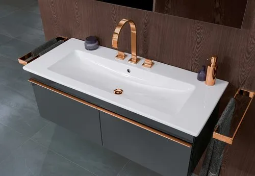 Obrázek VILLEROY BOCH Skříňkové umyvadlo Venticello, 1200 x 500 x 175 mm, bílá alpská, s přepadem #4104CL01