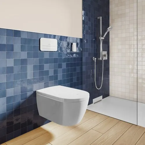 Obrázek VILLEROY BOCH Sprchový klozet bez okrajů ViClean-I100, bílý Alpine CeramicPlus #V0E100R1