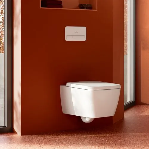 Obrázek VILLEROY BOCH Instalační systémy ViConnect WC deska 200G, 2-splachovací, sklo lesklé bílé #922400RE