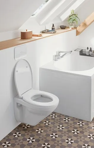 Obrázek VILLEROY BOCH Instalační systémy ViConnect WC deska 200G, 2-splachovací, sklo lesklé bílé #922400RE