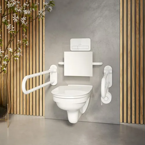 Obrázek VILLEROY BOCH ViCare umyvatelné WC ViCare bez okrajů, závěsné, bílé Alpine CeramicPlus #4601R0R1
