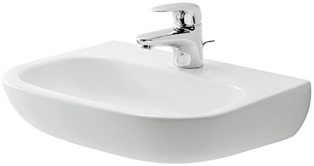 DURAVIT Umývátko Med 070745 Design by sieger design #0707450000 - p Barva 00, Bílá Vysoký lesk, Obdélníkový, Počet míst pro mytí: 1 Uprostřed, Počet otvorů pro armaturu na jednom umyvadle: 1 Uprostřed 450 x 340 mm