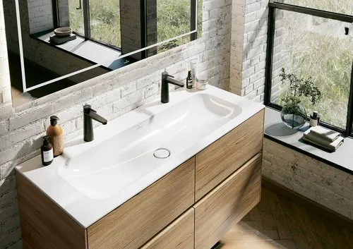 Obrázek VILLEROY BOCH Umyvadlo na skříňku Finion, 1200 x 500 x 160 mm, bílá Alpine CeramicPlus, bez přepadu, neleštěné #4164C1R1