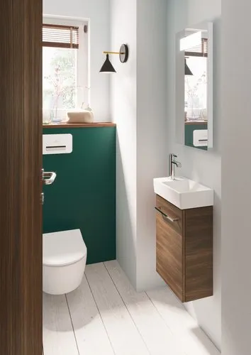 Obrázek VILLEROY BOCH Umyvadlo Avento s ručním oplachováním, 360 x 220 x 110 mm, bílé Alpine, bez přepadu #43003R01
