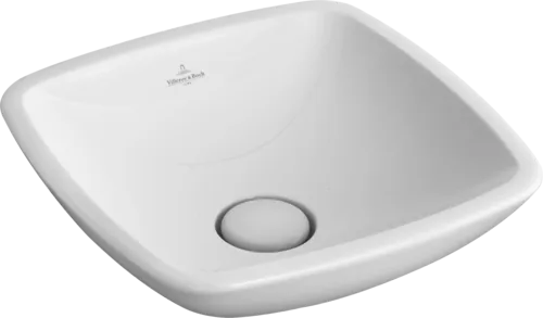 VILLEROY BOCH Loop & Friends Aufsatzwaschbecken, 380 x 380 x 110 mm, Weiß Alpin CeramicPlus, ohne Überlauf #514901R1