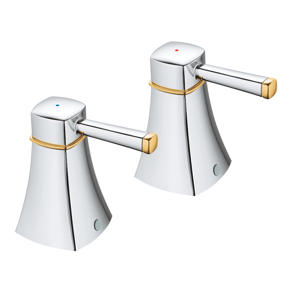 GROHE Grandera Ventily pro teplou a studenou vodu chrom / zlatá #48325IG0