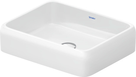 DURAVIT Umyvadlová mísa 238350 Design by Studio F. A. Porsche #2383500079 - • Barva 00, Bílá Vysoký lesk, Počet míst pro mytí: 1 Uprostřed, Přepad: Ne, Broušené 500 x 400 mm