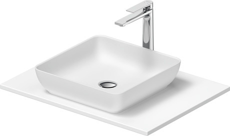 DURAVIT Umyvadlová mísa s deskou 268017 Design by Philippe Starck #2680173200 - Barva 32, Prvky v setu: Deska, Umyvadlová mísa, Hranatý, Počet míst pro mytí: 1Uprostřed 680 x 500 mm