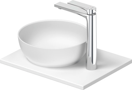 DURAVIT Umyvadlová mísa s deskou 268022 Design by Philippe Starck #2680223200 - Barva 32, Prvky v setu: Deska, Umyvadlová mísa, Kulatý, Počet míst pro mytí: 1Uprostřed Ø 300 mm